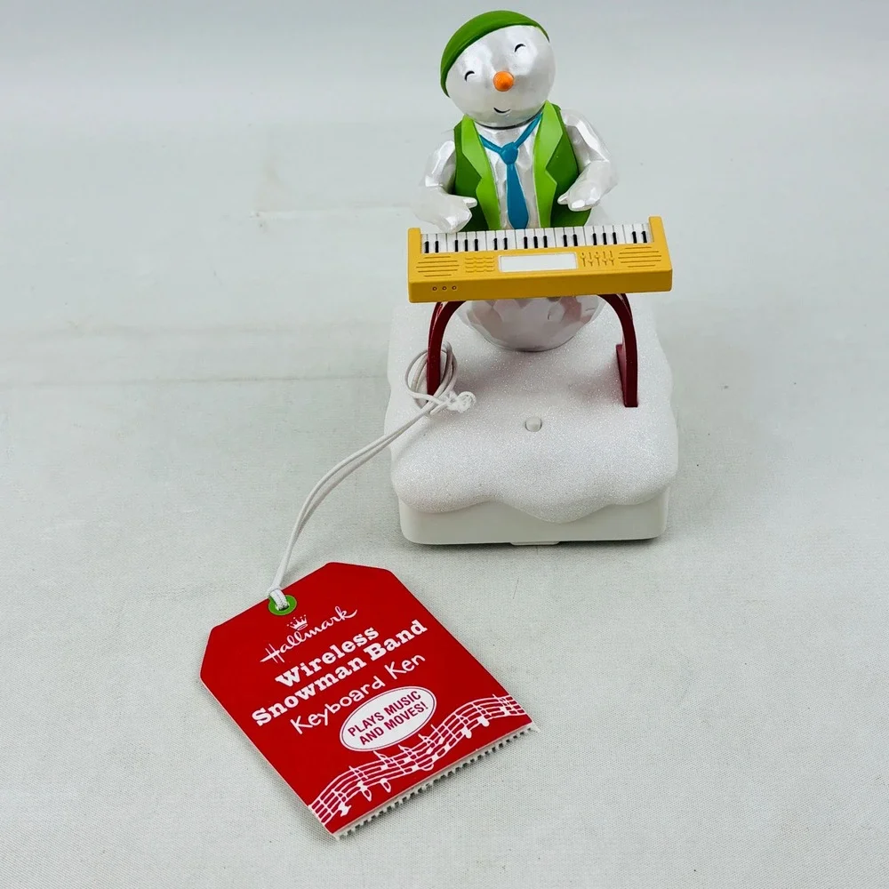 Hallmark Wireless Snowman Band‎ Keyboard Ken Musical Animated Christmas Decor
